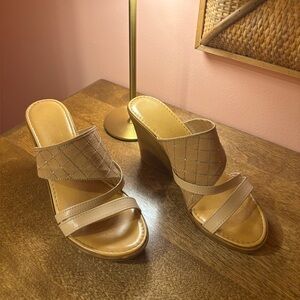 Italian Shoemakers Blush Wedge Sandals